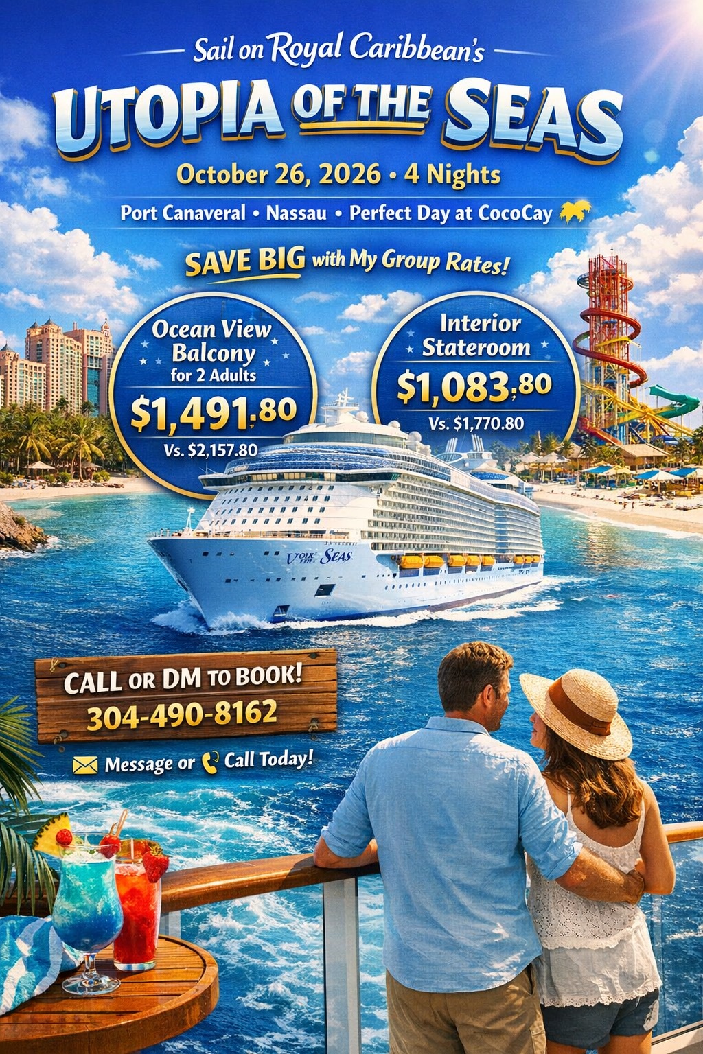 Utopia of the Seas
October 26, 2026