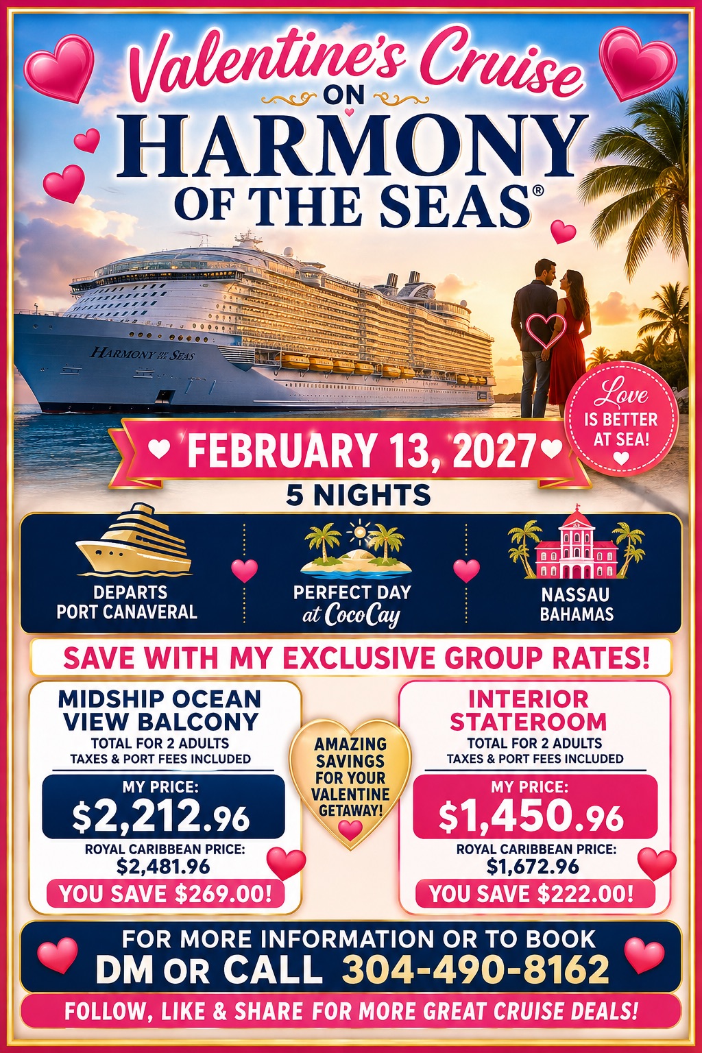 Harmony of the Seas Valentine's Cruise