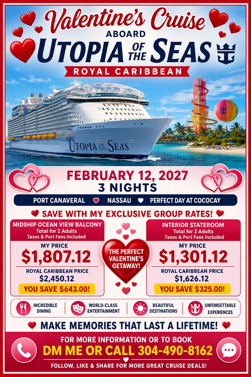 Utopia of the Seas Valentine's Cruise
