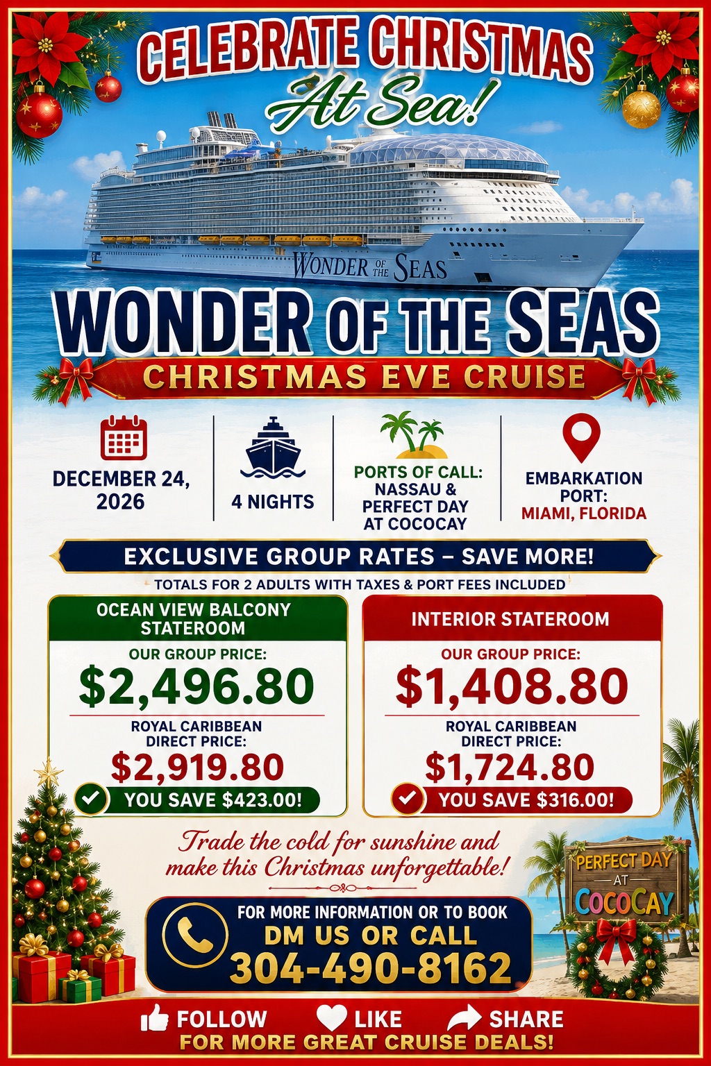 Wonder of the Seas Christmas Cruise