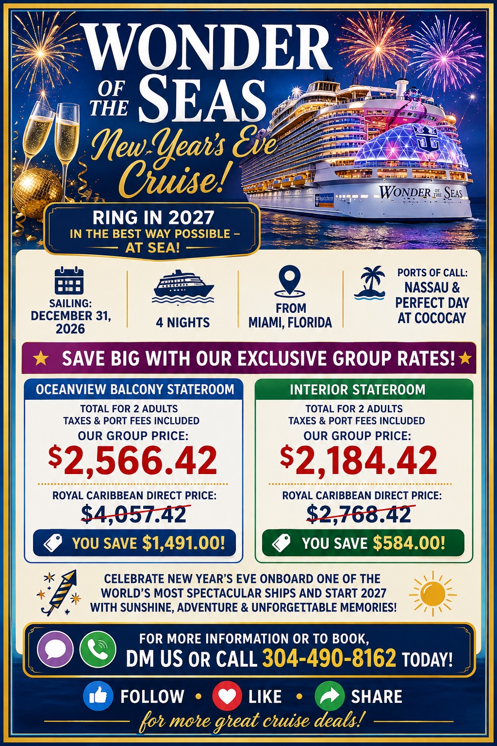 Wonder of the Seas New Years Cruise